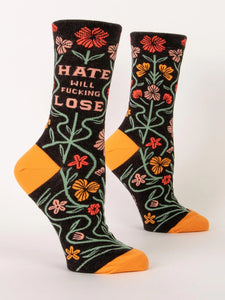 Hate Will F*cking Lose Crew Socks