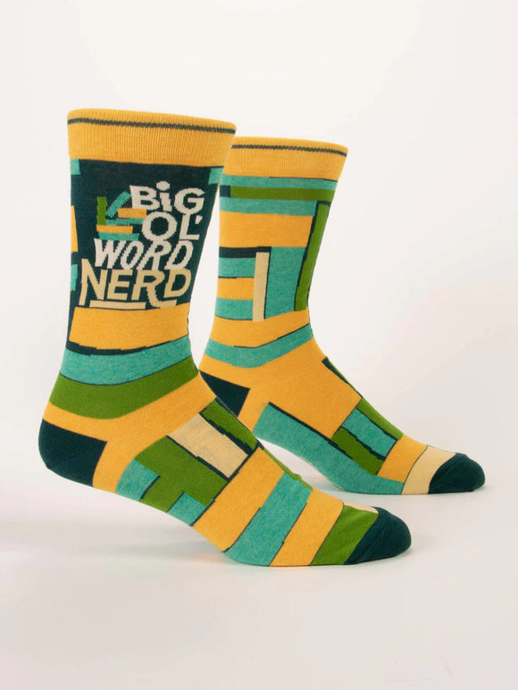 Big Ol' Word Nerd Crew Socks