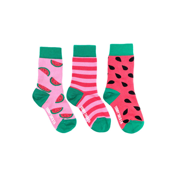 Kid’s Socks - Watermelon - Ages 1 – 2 (Infant Shoe Size 3 – 4.5)