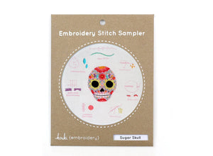 Sugar Skull - Embroidery Stitch Sampler