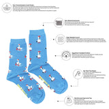 Goose in Rain Crew Socks: Women’s 5 – 10