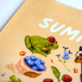 Summer Art Print - Cute Wildlife Animals Wall Art