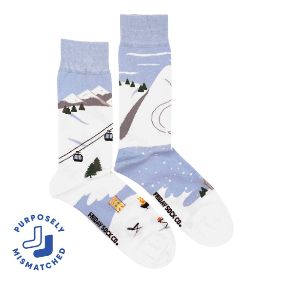 Ski Scene Socks