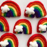 Felted Rainbow Decoration