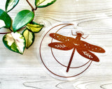 Dragonfly and Crescent Moon Suncatcher