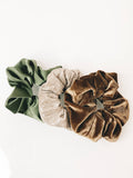 Hair Scrunchie Trio Green - Festive Collection