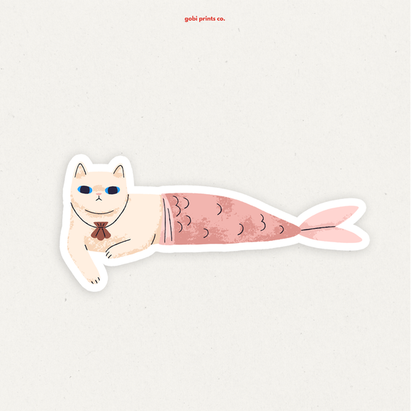 Mermaid Cat Sticker