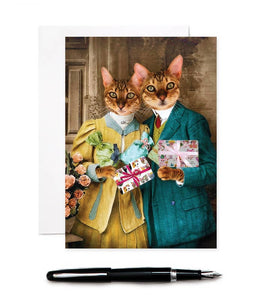 Birthday Cats - Greeting Card