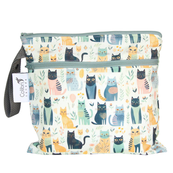 Small Double Duty Wet Bag - Cats