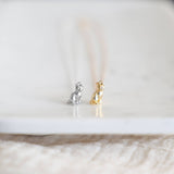 Cat Necklace: Silver