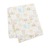 Muslin Swaddle Blanket – Jungle (47" x 47") 