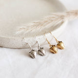 Strawberry Earrings: Yellow Gold