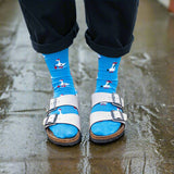 Goose in Rain Crew Socks: Women’s 5 – 10