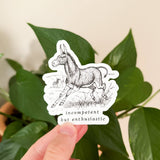 Enthusiastic Donkey Vinyl Sticker