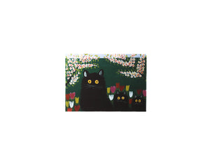 Maud Lewis Three Black Cats postcard