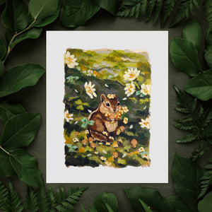 Chipmunk Art Print