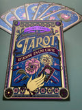 Floriography Tarot Card Reading with Purple Foil