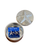 Starfish Earrings in Pewter Container