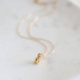 Cat Necklace: Yellow Gold