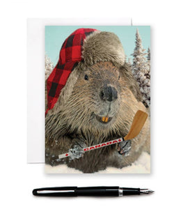 Hockey Night in Canada - Beaver Greeting Card