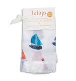 2-pack Muslin Security Blankets - Sailboats