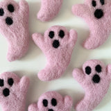 Pink Felted Ghost