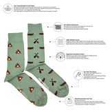 Canoe & Campfire Mid-Calf Socks