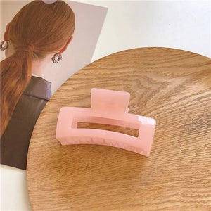 Glossy Medium Hair Claw Clip *Pink