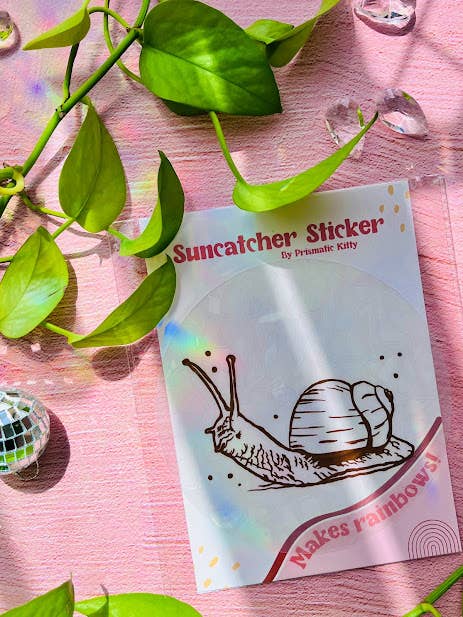 Snail Suncatcher, Window Sticker - Rainbow Maker