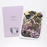 ‘Wren & Figs’ Linocut Art Card