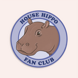 House Hippo Fan Club Magnet