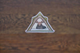 Camping Moose 3" Vinyl Sticker 