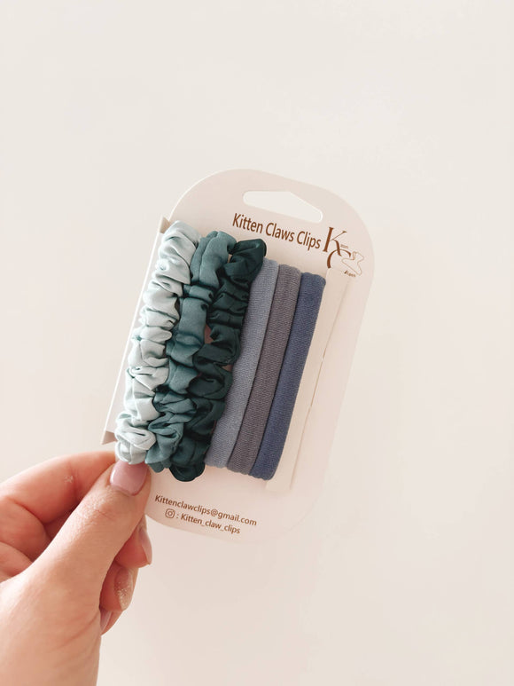 Damage Free Hair Ties: Blues