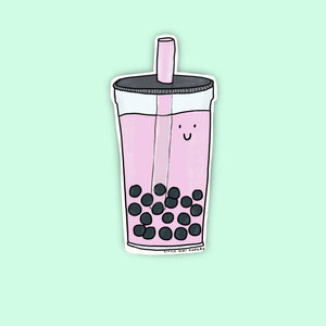 Boba Bubble Tea Vinyl Sticker