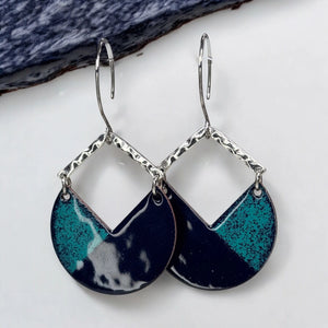 Pacific Slice Enamel Earrings