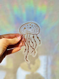 Jellyfish Suncatcher Rainbow Window Cling