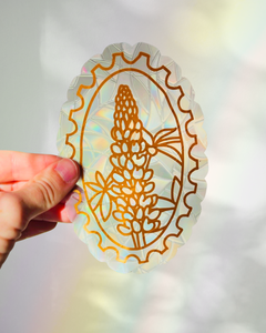 Lupins Suncatcher Sticker