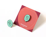 Inspirational 'Girl You Can' Speech Bubble Enamel Pin