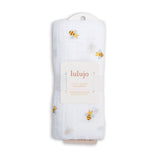 Muslin Cotton Swaddle Blanket - Bees