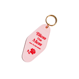 Bless This Mess Motel Tag Keychain