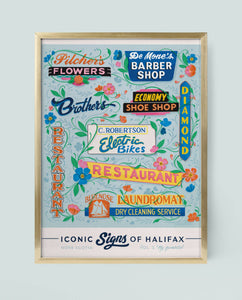 Signs of Halifax, Nova Scotia 16x20 Art Print