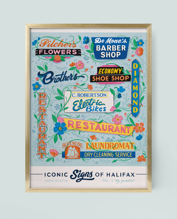 Signs of Halifax, Nova Scotia 16x20 Art Print
