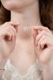 Bow Necklace: Silver