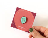 Inspirational 'Girl You Can' Speech Bubble Enamel Pin