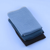 Organic Muslin Washcloth  - Forget-Me-Not