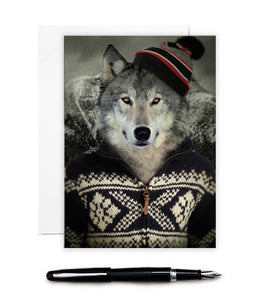 Timothy Howler - Wolf Greeting Card