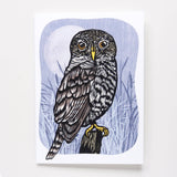 ‘Night Owl’ Linocut Art Card