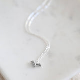 Dachshund Necklace: Silver