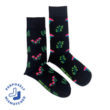 Neon Mushroom Socks - Large
