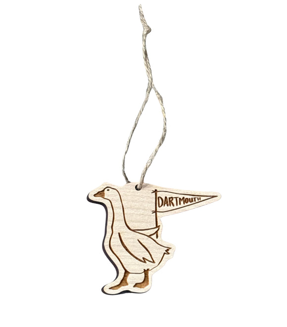 Goose With Pennant Ornament